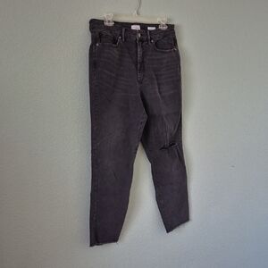 sofia by sofia vergara Black Washed High-Rise Mom Jeans